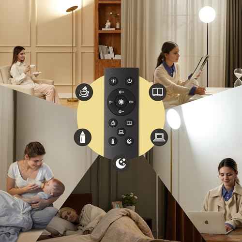 Skylight LED Floor Lamp, 3200LM, 71" Modern Torchiere in Zen Black, Stepless Dimming, Remote & Touch Control, Bright Light for Living Room or Bedroom, Weighted Base