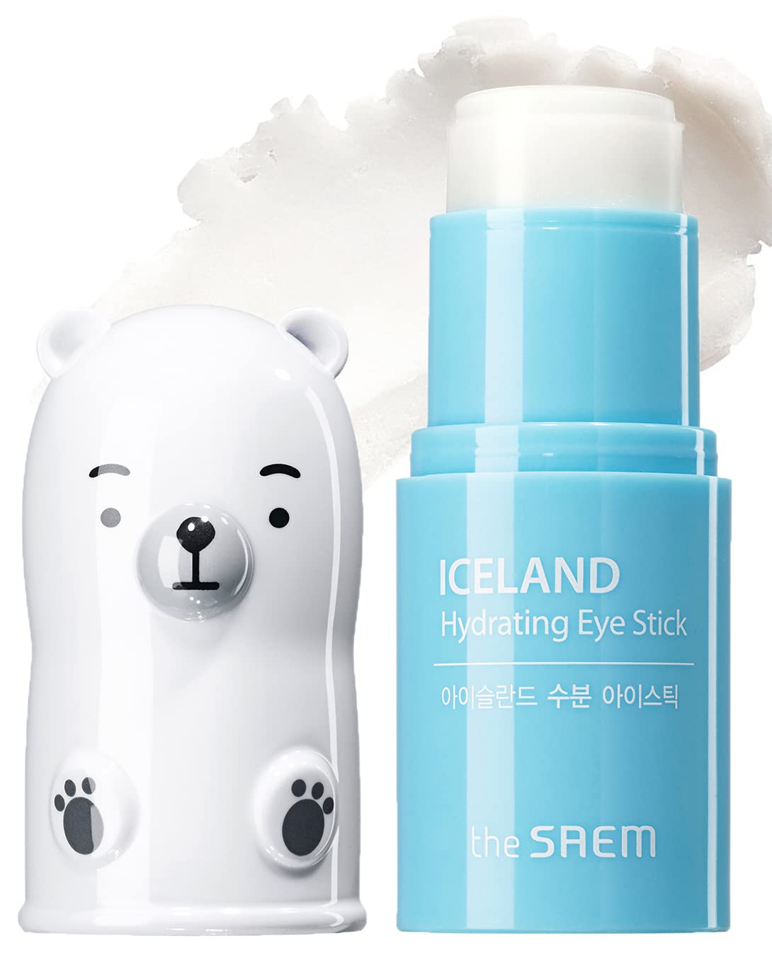 THESAEM Iceland Hydrating Eye Stick 0.24oz - Cooling Eye Balm for Dark Circles and Puffiness â Under Eye Treatment - Reduce Wrinkles and Moisturizing - Minimize Dark and puffy Eyes - Aqua Scent