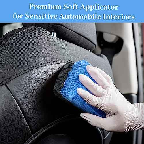 Mudder 24 Pcs 3.5 x 1.5 x 1.5 Inch Car Wax Applicator Pad Rectangular Microfiber Applicator Pads Sponge Ceramic Coating Applicator Car Foam Cleaning for Wax Applying Sealants Detailing Polishing