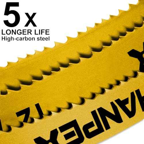 Hacksaw Replacement Blades (10 Pack) High Speed 18 TPI - 12" Length Hack Saw Blade - High Carbon Steel (HCS) Cutting Blades