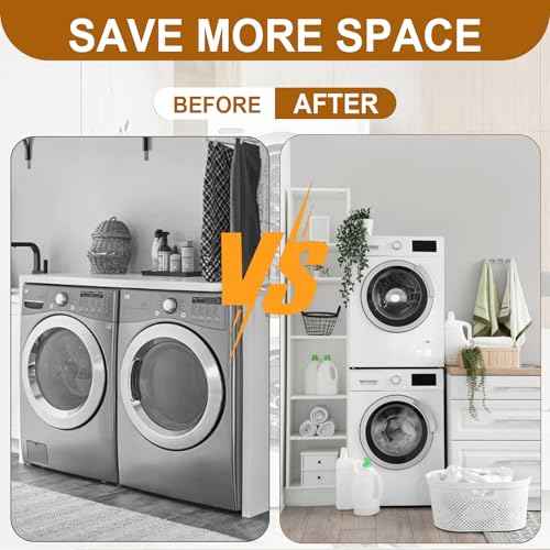 Stacking Kit Compatible with GE Washer Dryer Stack Bracket Kit,Fit For GE Washer GFW550 650 655 850 950 For GE Dryer GFD55 65 85 95, For 28 inch GE Washer and Dryer Stacking Kit