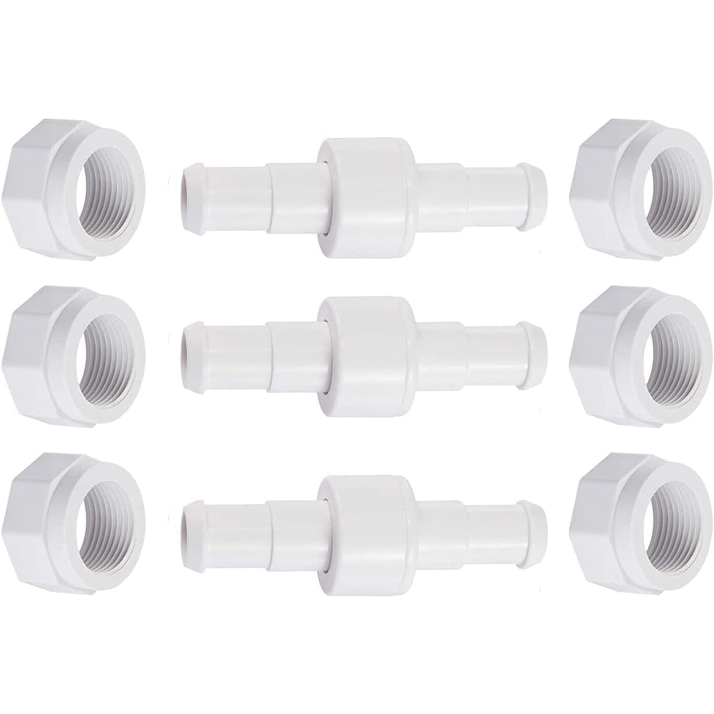 MAKHOON D20 Hose Swivel with D15 Nut - Compatible with Zodiac Polaris 280, 380, 180 Pool Cleaner Hose Swivel, Replacement Part