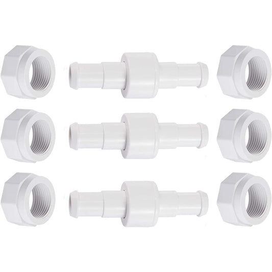 MAKHOON D20 Hose Swivel with D15 Nut - Compatible with Zodiac Polaris 280, 380, 180 Pool Cleaner Hose Swivel, Replacement Part