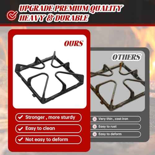 WB31K10034 Cast Iron Rack Grate Replacement Parts For GE Burner Grate Stove Parts General Electric Gas Range Parts Stove Surface Top Grate