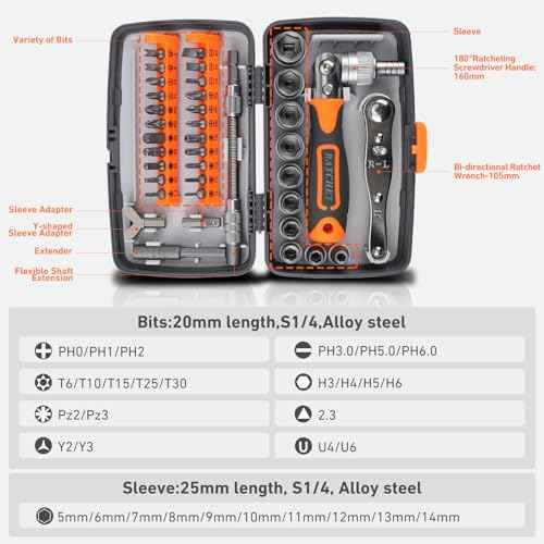 Ratcheting Screwdriver Set: KeenWise 38-in-1 Ratchet Screwdriver Tools Versatile Magnetic Tools for Mechanics and DIY Enthusiasts (2880A)