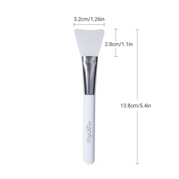 MyoLift 7eWellness Applicator Silicon Brush - Mask applicator brush for Facial Skincare, Reusable brush for the Anti Aging mask, Soft & Durable Face Mask Applicator for gels, DIY masks, easy-to-clean
