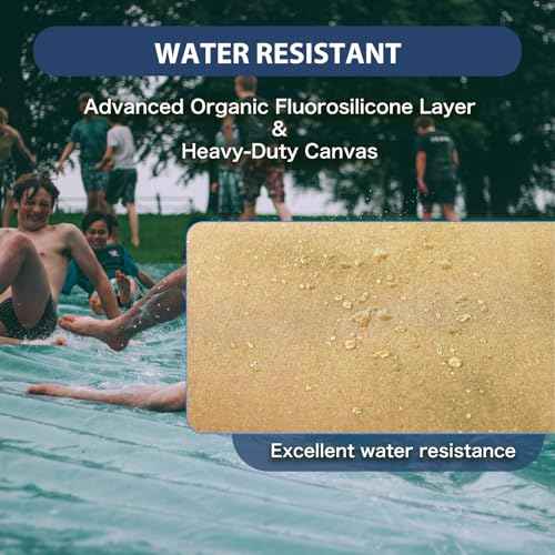 8¡¯x10¡¯ Canvas Tarps Heavy Duty Waterproof Tarpaulins with Aluminum Grommets,UV Resistant, 22Mil Multipurpose Drop Cloth, 14oz Cover Sheet for Outdoor and Indoor Use with Ropes Yellow