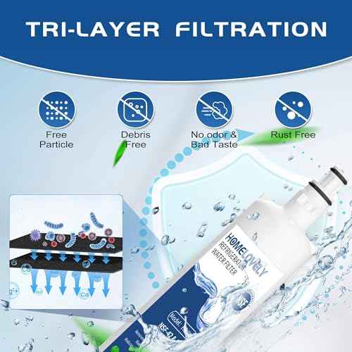 847200 Water Filter Replacement for Fisher & Paykel 847200, 847200-WF, Compatible with Fisher & Paykel Model Number E522, E422, E402 (2 Pack)
