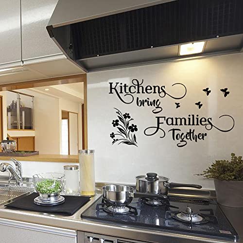 Kitchens Bring Families Together Kitchen Wall Decor Stickers Vinyl Art Mural Home Decoration Quotes