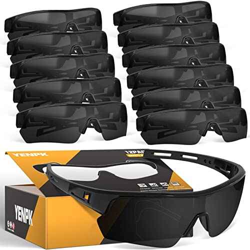 Tinted Safety Glasses for Men Women, Safety Goggles Impact Resistant, ANSI Z87.1+ UV400 Eye Protection, Anti Scratch