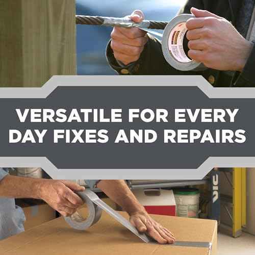 3M Heavy Duty Duct Tape, 1.88in x 45yd, 1 Roll, Multi-Surface, Temporary Solutions for Sealing, Holding, and Reinforcing, Tear by Hand Vertically and Horizontally, Staple for Every Toolbox (2145)