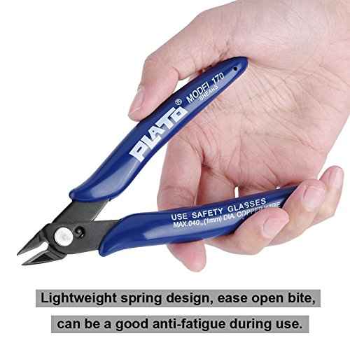 3D Printer Cutting Plier, Model 170 Diagonal Pliers, High Carbon Steel Jaw 3D Printer Side Cutting Nippers, Precision Cutter Pliers Diagonal Side Cutter Nippers