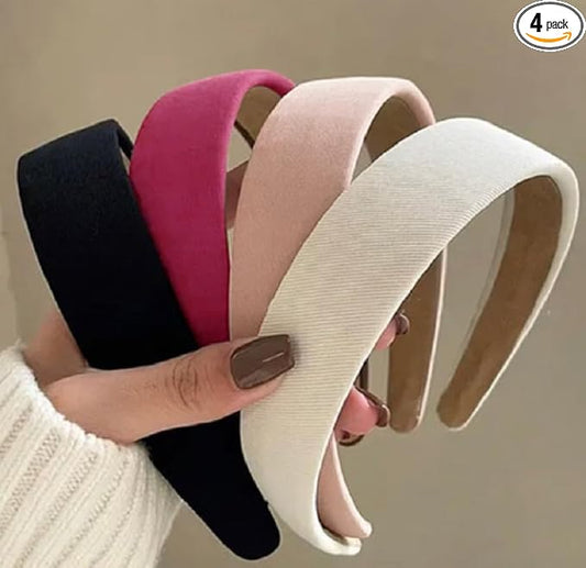 Huachi Headbands for Women Non Slip Trendy Valentine's Day Women's1 inch Wide Cute Headbands for Girls, Pink Head Bands Elastic Hair Bands for Women's Fashion Women Hair Accessories