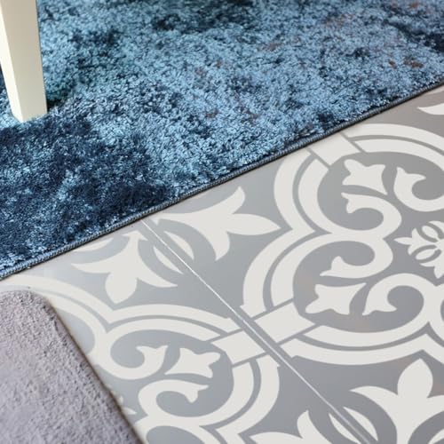Set of 7, Tile Stencils and Wooden Brushes, SourceTon 12x12 Inch Reusable Mandala Wall Stencils for Painting with 3 Bristle Brushes ? DIY Floor, Wall, Cabinet Decor