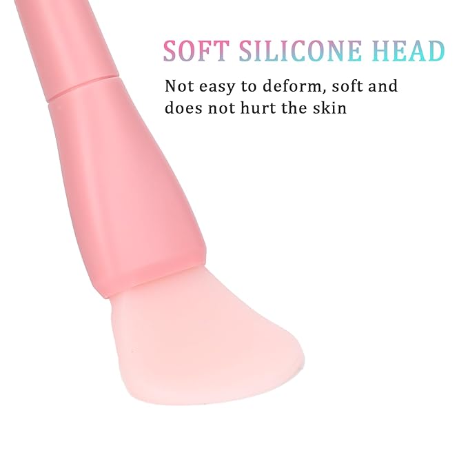Face Mask Applicator,3 Pack Soft Silicone Face Mask Brushes Double Head Facial Mud Mask Applicator Cream Spoon Beauty Tools for Apply Cream,Lotion