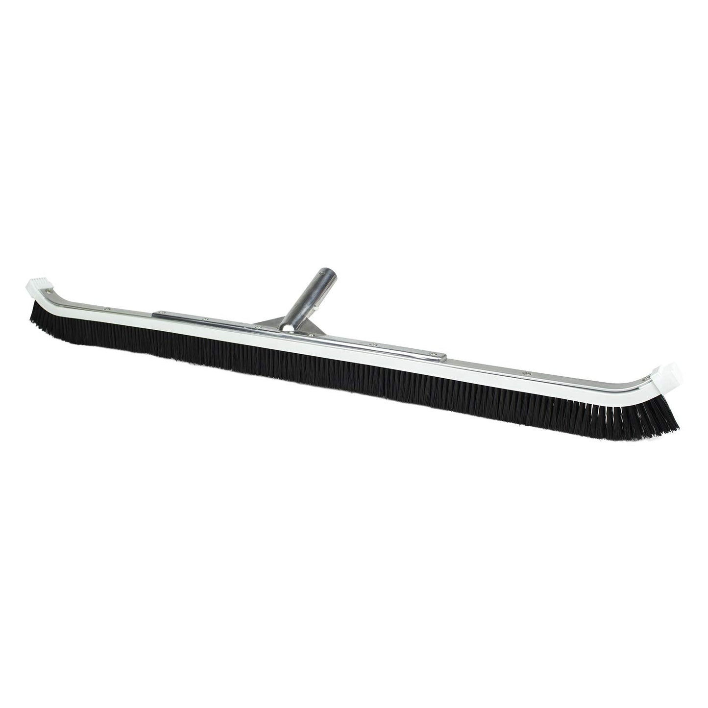 Poolmaster 36-Inch Extra-Wide Commercial Pool Brush, Heavy-Duty Aluminum Back, Curved Head with Nylon Bristles, Safe for Vinyl, Gunite, Fiberglass and Concrete Pools