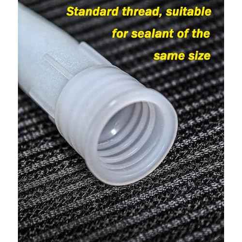40pcs ANZHUO Caulking Nozzles for Caulking Gun Tip Tool for Caulking Gun White Used for sealing seams installing glass doors and windows tiles kitchenware advertisements, etc