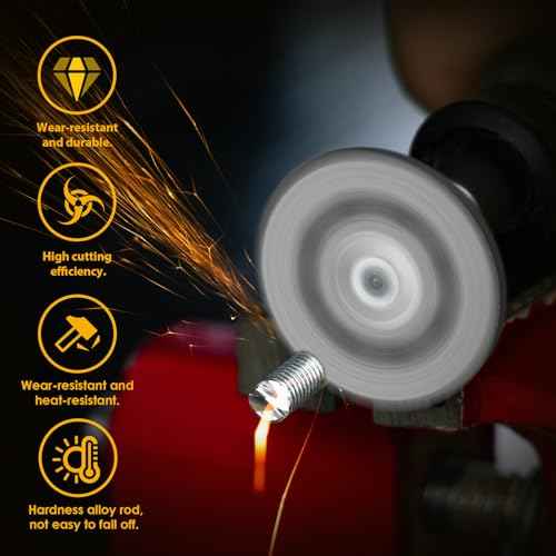 30Pcs 545 Diamond Cutting Wheel Rotary Tool Cutting Discs with 6Pcs 402 Mandrel and Screwdriver for Rotary Tools