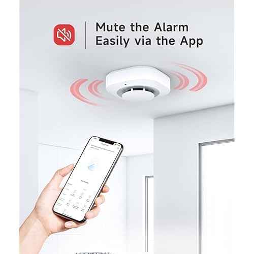 Smart Smoke Detector Fire Alarm with Replaceable Battery, Wi-Fi Smoke Detector, Real-Time App Notifications, 3-Pack