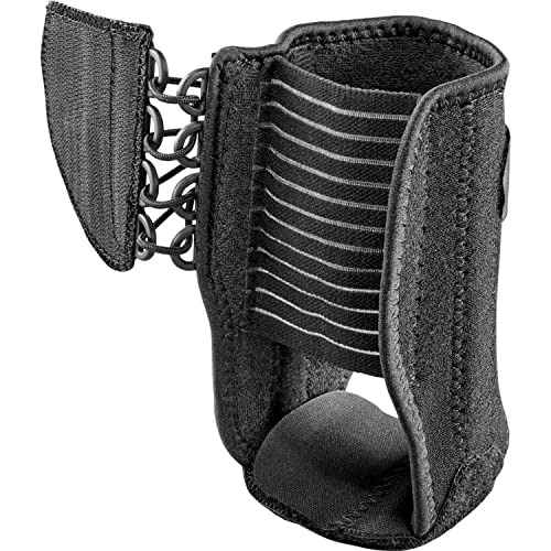 ACE Ankle Brace with Side Stabilizers, Adjustable, Black, 1/Pack