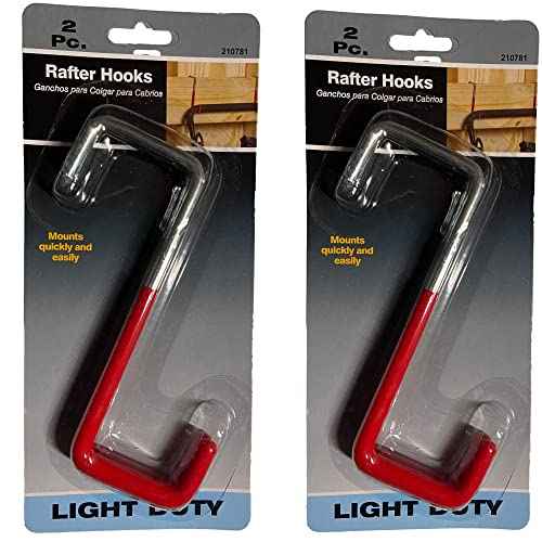 Do it Best Garage Hooks for Bike Racks, Wall Mounts, Ladders, Tools, and Storage Solutions (4 Hooks)