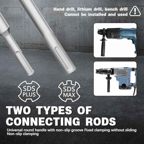 31Pcs Concrete Hole Saw Set, 30/40/50/65/80 100mm Masonry Hole Saw with SDS Plus & Max Shank Drill Bit Sets, Masonry Hole Saw Tool Set for Concrete,Brick,Cement,Stone,Wall Drilling.