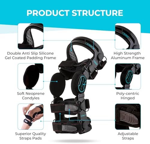 Z1 K6 Hinged Unloader Knee Brace - Knee Support for MCL, ACL, PCL, Ligament & Sports Injuries, Mild Osteoarthritis, Meniscus Tear & Knee Joint Pain, Running Best Protection - Men & Women - Size (S6)