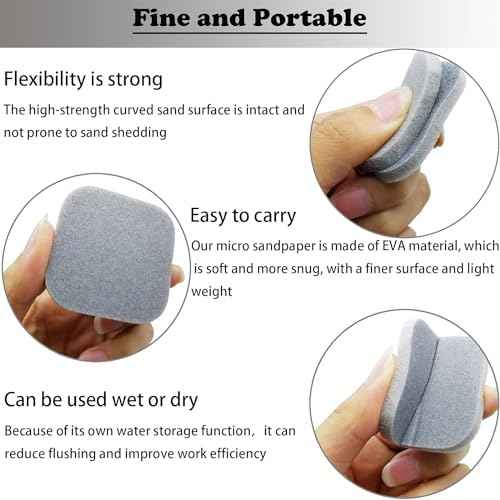 54 PCS 2 x 2 Soft Touch Sanding Pads, Mesh Sanding Polishing Pads Hand Sander Blocking from 320 to 3500 Grits Sander Sponge for Plastic Sanding Acrylic Materials (54 Pack)