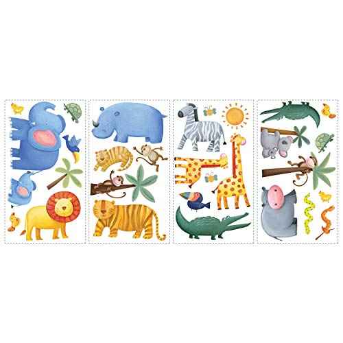 RoomMates Jungle Adventure Peel and Stick Wall Decals