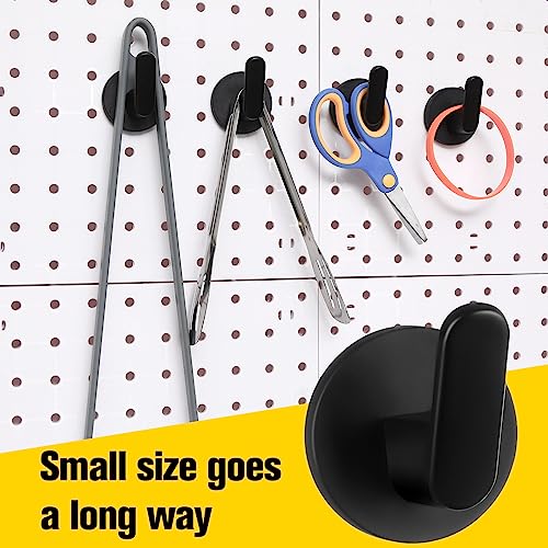 Kanayu 10 Pcs Magnetic Hooks Heavy Duty Magnetic Hooks for Hanging, Magnet Tool Holder Garage Storage Tool Organizer Hanger for Refrigerator Kitchen Doors