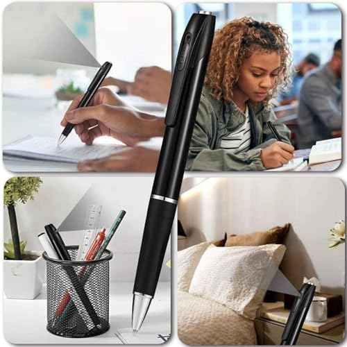 Spy Camera Pen 32GB,HD 1080P Hidden Camera Portable Digital Video Camera with Photo Taking,2 Hours Battery Mini Body Camera 3 Ink Refills Pocket DVR for Business Conference