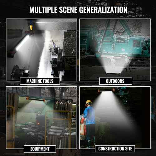 Magnetic Rechargeable Underhood Work Light for Mechanic, 7800mAh 12H, IP65 Waterproof, 360¡Æ Rotating, 4 Modes (2700K-6500K), USB-C Fast Charge, for Car Repairing/Garage/Emergency