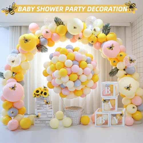 24PCS 3D Bee Wall Stickers,Double Layer Honey Bee Decals,2 Sizes Realistic Bees Clings with Glue Dot for Bedroom,Living Room,Nursery,Party
