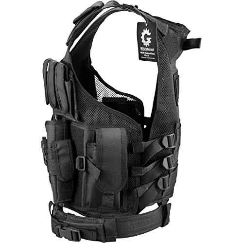 Barska Loaded Gear VX-200 Tactical Vest with Holster, Belt, Pouches, and Pockets - for Airsoft, Paintball, and Hunting