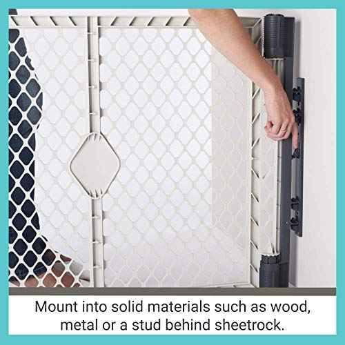 Toddleroo by North States - Superyard Wall Mount Kit: Play Yard Wall Mount Kit Compatible with Superyard or Colorplay Play Pens - Made in USA - Gray