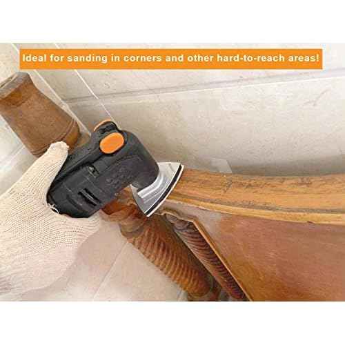 Oscillating Tool Sanding Pad£¬HEMUNC 3-1/8 Inch Triangle Sanding Pads 3PCS Fit Oscillating Multitools like Dewalt, Fein Multimaster, Bosch, Dremel, Makita, Milwaukee, Rockwell, Ryobi, Craftsman, Ridgid