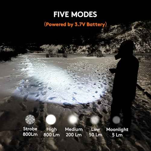 RovyVon AA145 Small Rechargeable EDC Flashlight 800 Lumen Bright Little Light, USB-C & AA Battery Included, Magnetic Tail Cap, Two Way Clip Led Pocket Size Flashlight for Camping,Hiking Emergencies.