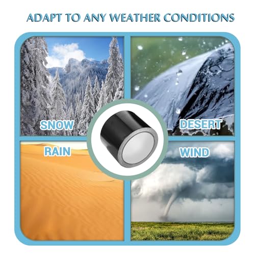 Duct Tape Heavy Duty Single Sided Strong Adhesive High Strength Waterproof Tape for Indoor and Outdoor Repairing Sealing Bonding Easy Use for RV Roof Underbelly Tarp Tent Cover Repair Black 25FT x 3"