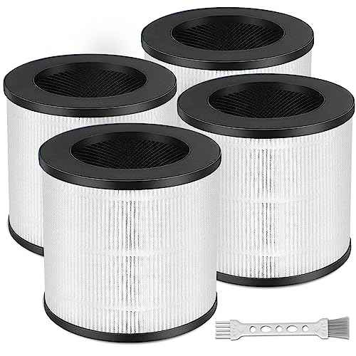 4 Pack Model 14 Replacement Filter for MA Air Puri-Fier Models 14/14B/14W, 3-in-1 Filter Contains Pre-Filter and Activated Carbon Filter¡£