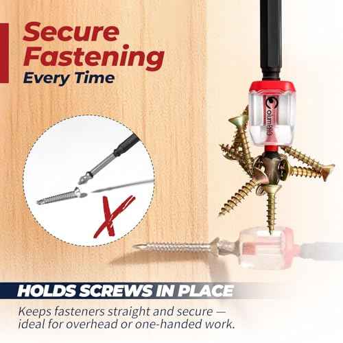3PCS Magnetic Screw Rings ? Removable Magnetizer Rings for 1/4" Hex Bits, Powerful Rare Earth Neodymium Magnet, Compatible with Screwdrivers, Power Drills & Hex Wrenches