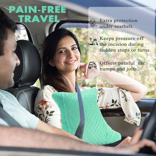 Hysterectomy Pillow with Pocket, Hysterectomy Recovery Abdominal Pillow, Post Surgery Pillow for Abdomen, C-Section Recovery Pillow, Mastectomy, Tummy Tuck, Hernia, Abdominal Surgery Must Haves