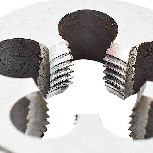 M6 X 1.0 Metric Tap and Die Set M6 X 1mm HSS Straight Fluted Machine Thread Right Hand Screw Tap and Round Threading Die