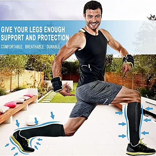 2 Pairs Medical Zipper Compression Socks 15-20mmHg for Women&Men, Knee High Compression Stockings
