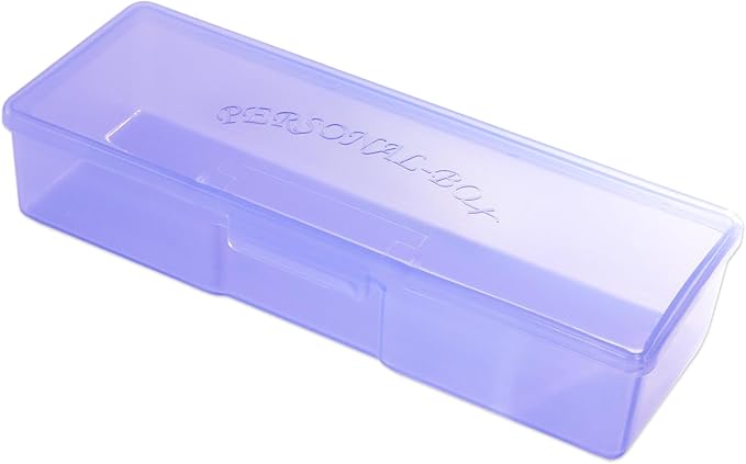 Beauticom Personal Box Storage Case for Professional Manicurist Nails Pedicure (Large Size) (1 Piece, PURPLE)