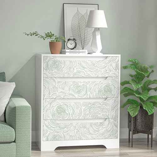 Modern Peel and Stick Wallpaper Green Contact Paper Sage Green Self-Adhesive Wall Paper Removable Decorative Wallpapers for Bedroom Bathroom Cabinets Decor Vinyl 17.3''¡¿78.7''