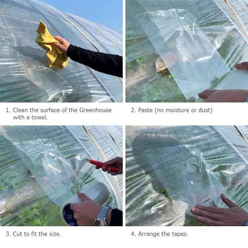 Repair Tape for Greenhouse, 1.88inches x 21yards, Clear Repair Tape, Excellent Heat Resistance, All Weather and UV Blocking, with Waterproofing, 1 Unit