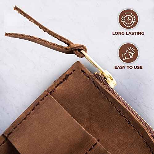 Trailside Leather EDC Pocket Organizer | Card Holder and Cash Organizer with Slots for Knives, Flashlights, or Pens | EDC Wallet | Made in USA