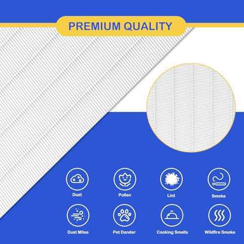 4-Pack D480 True HEPA D4 Replacement Filters Compatible with Winix D480 Air Cleaner Purifier, Item Number 1712-0100-00, Filter D4