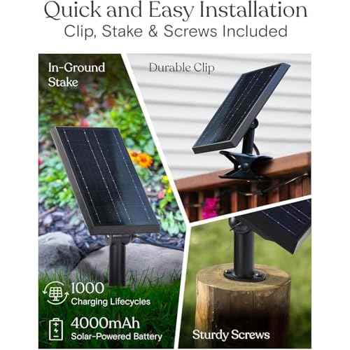 Brightech Ambience Pro Super Bright Solar Outdoor String Lights: Security, Visibility & Ambience - Heavy Duty Waterproof Patio Lights - Edison Spiral Shatterproof Bulbs - 4W Soft White Remote Control