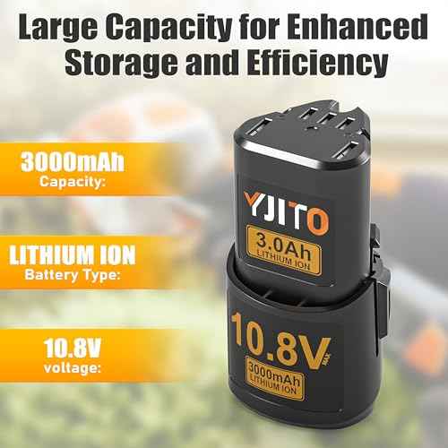 Upgraded 2-Pack 3000mAh Replacement Battery for Stihl 10.8V HSA 26 (Model 45154006500) Battery,Compatible with HSA26, AS2, GTA26, SEA20 Cordless Tools